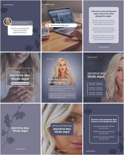 Templates para moda e elegância